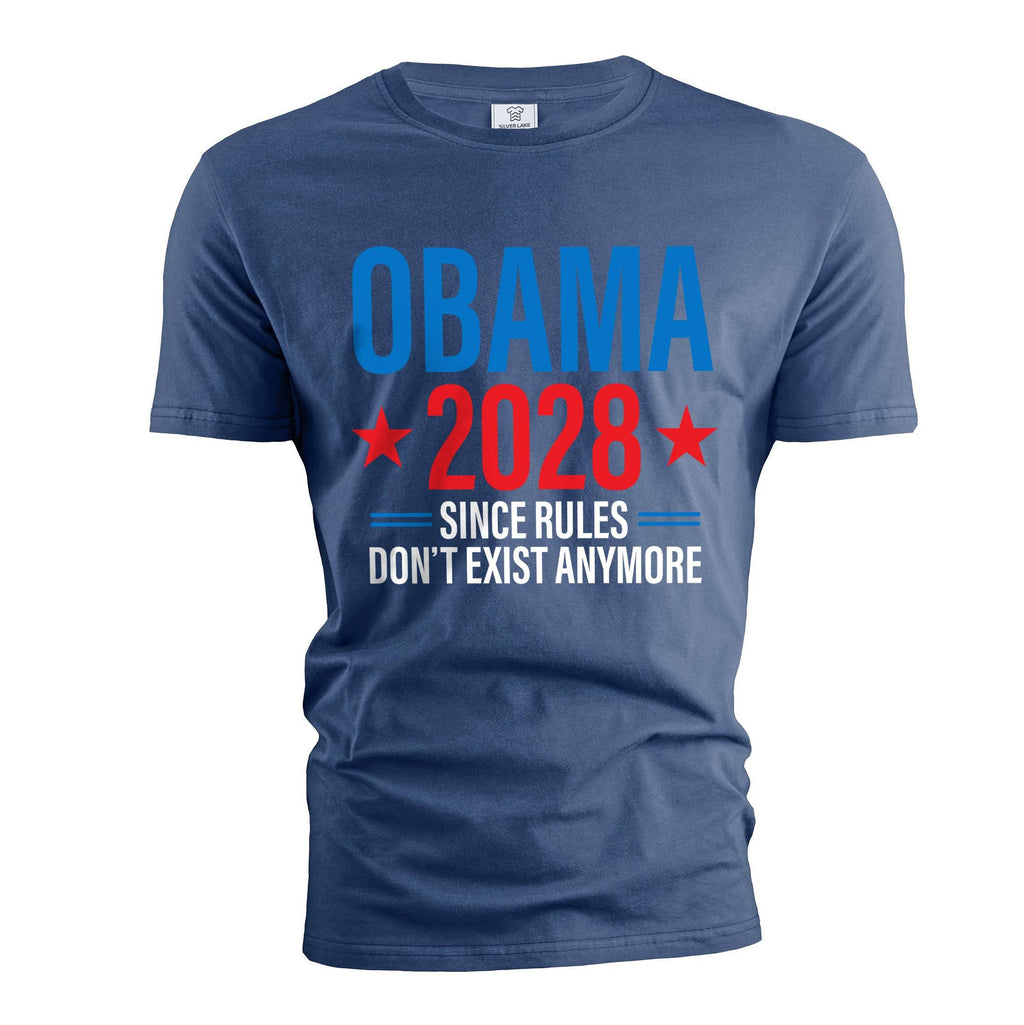 Obama 2028 T-Shirt: Since Rules Don't Exist Anymore Funny product image 3