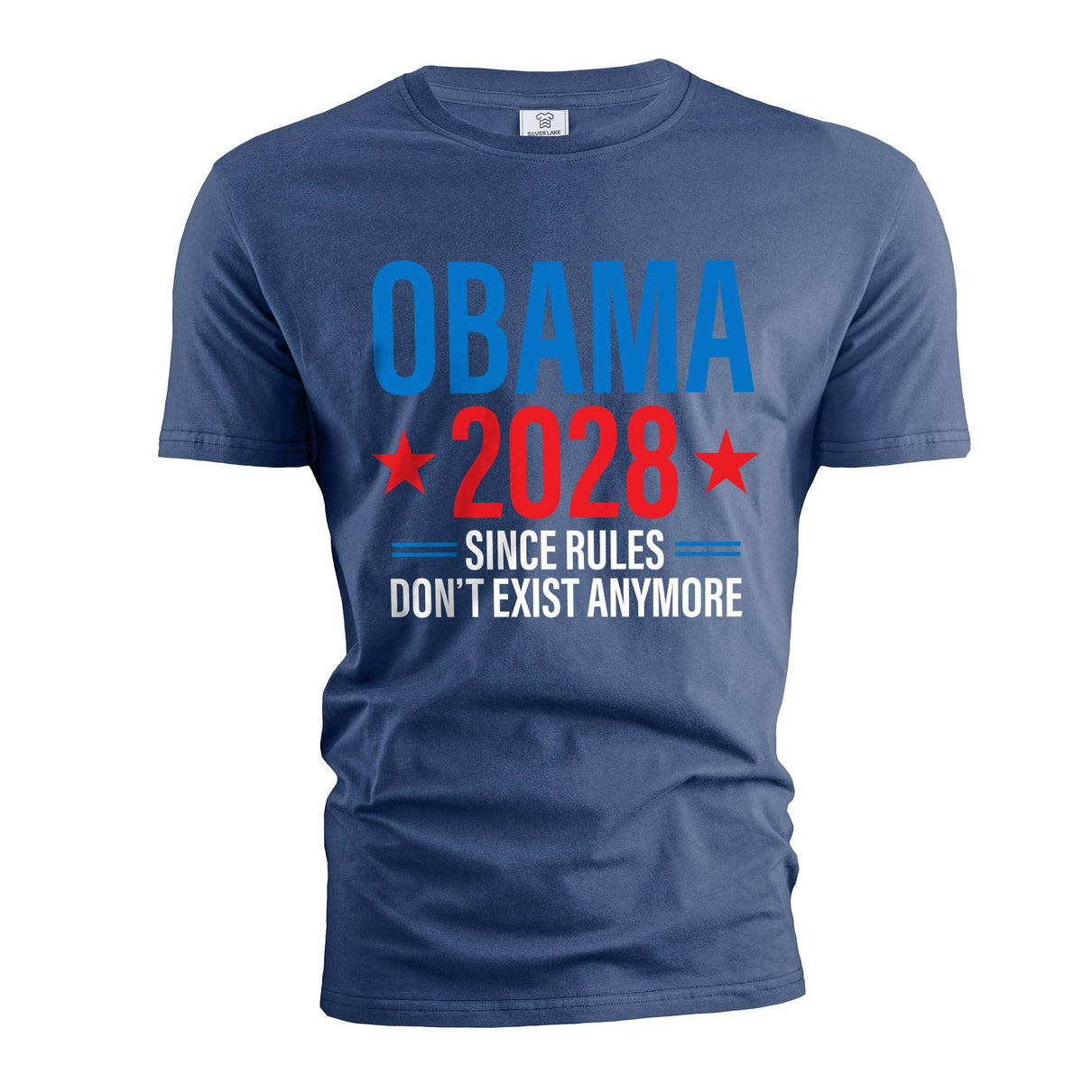 Obama 2028 T-Shirt: Since Rules Don't Exist Anymore Funny product image 3