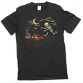 Funny Halloween Shirt Skeleton Chasing Dog Spooky Season product image 1