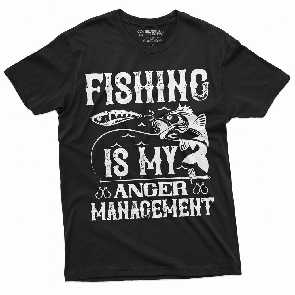 Men's Fishing anger management T-shirt Fisherman hobby product image 3