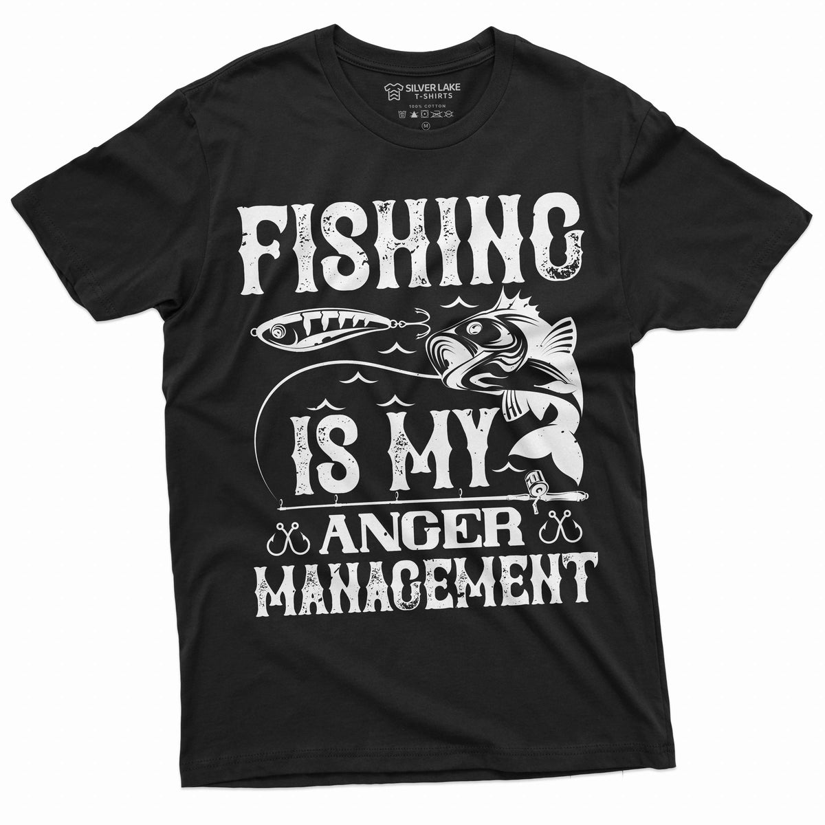 Men's Fishing anger management T-shirt Fisherman hobby product image 3