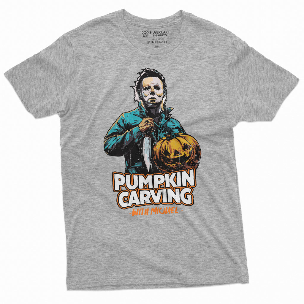 Halloween Horror Movie T-shirt Pumpkin Carving Mens Costume product image 11