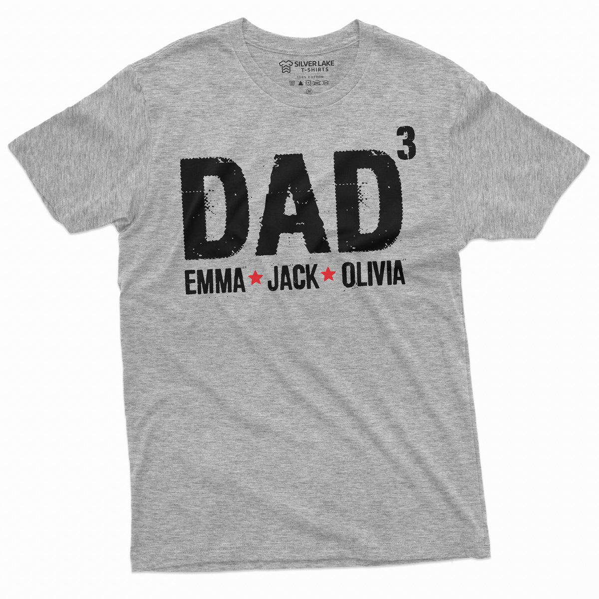 Men's Custom Dad T-shirt Father's Day Gift | Daughter Son product image 5