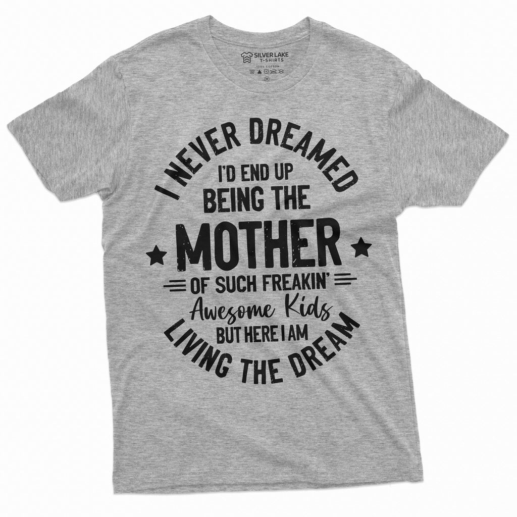 Womens Mother Mom T-shirt Mother’s Day Living a dream Tee product image 10