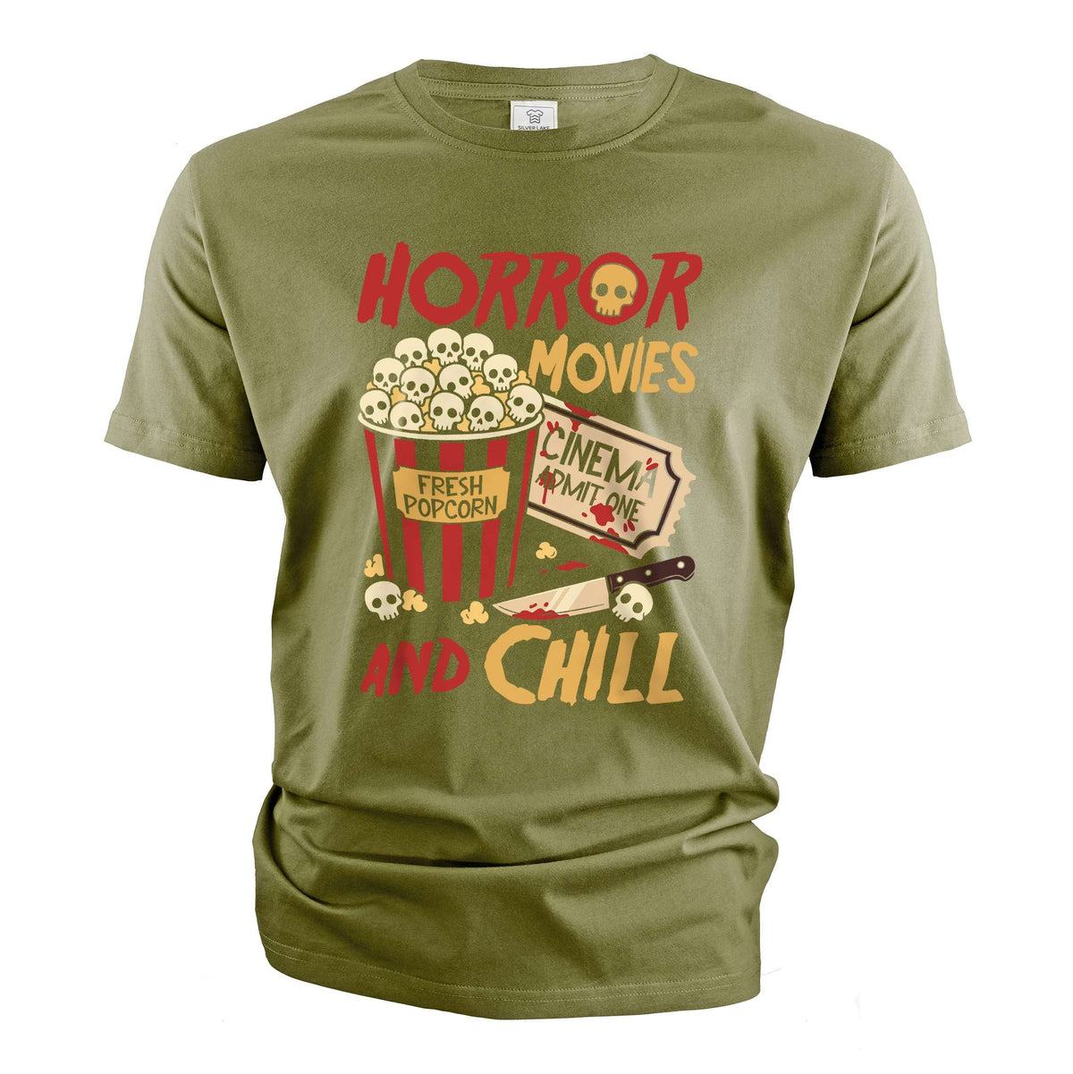 Horror Movies and Chill Shirt Scary Movie Night Halloween product image 4