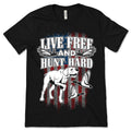 American Flag Duck Hunting T-Shirt, Hunter Gifts, Waterfowl product image 1