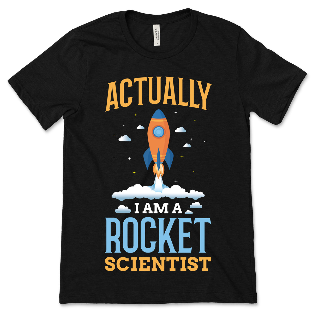 Actually I Am a Rocket Scientist Gift T-Shirt, Space Solar product image 1