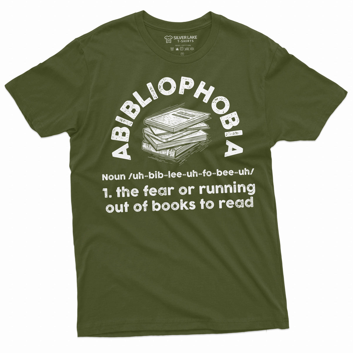 Book Lover shirt Abibliophobia fear of running out of books product image 4