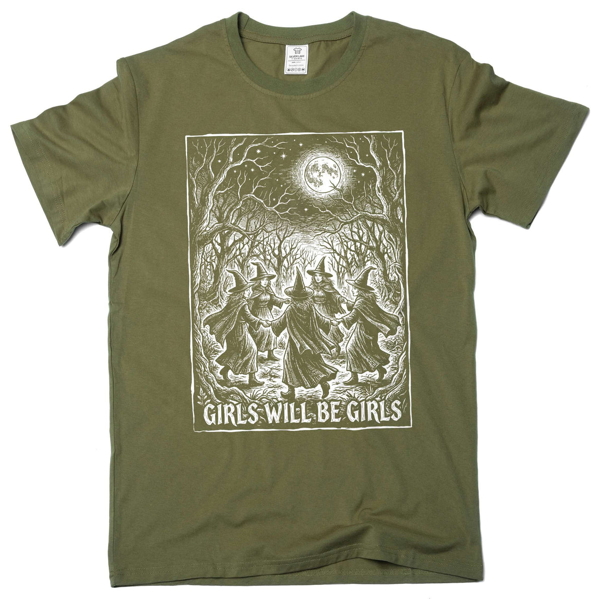 Girls Will Be Shirt Witch Coven Halloween Gothic Moon product image 4