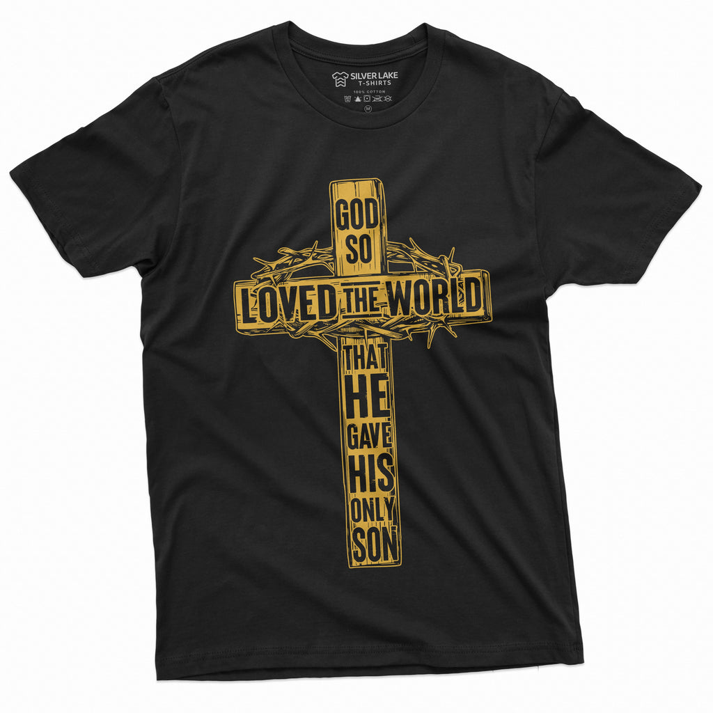 Jesus T-shirt Christian Tee Cross Shirt Unisex Mens Womens product image 8
