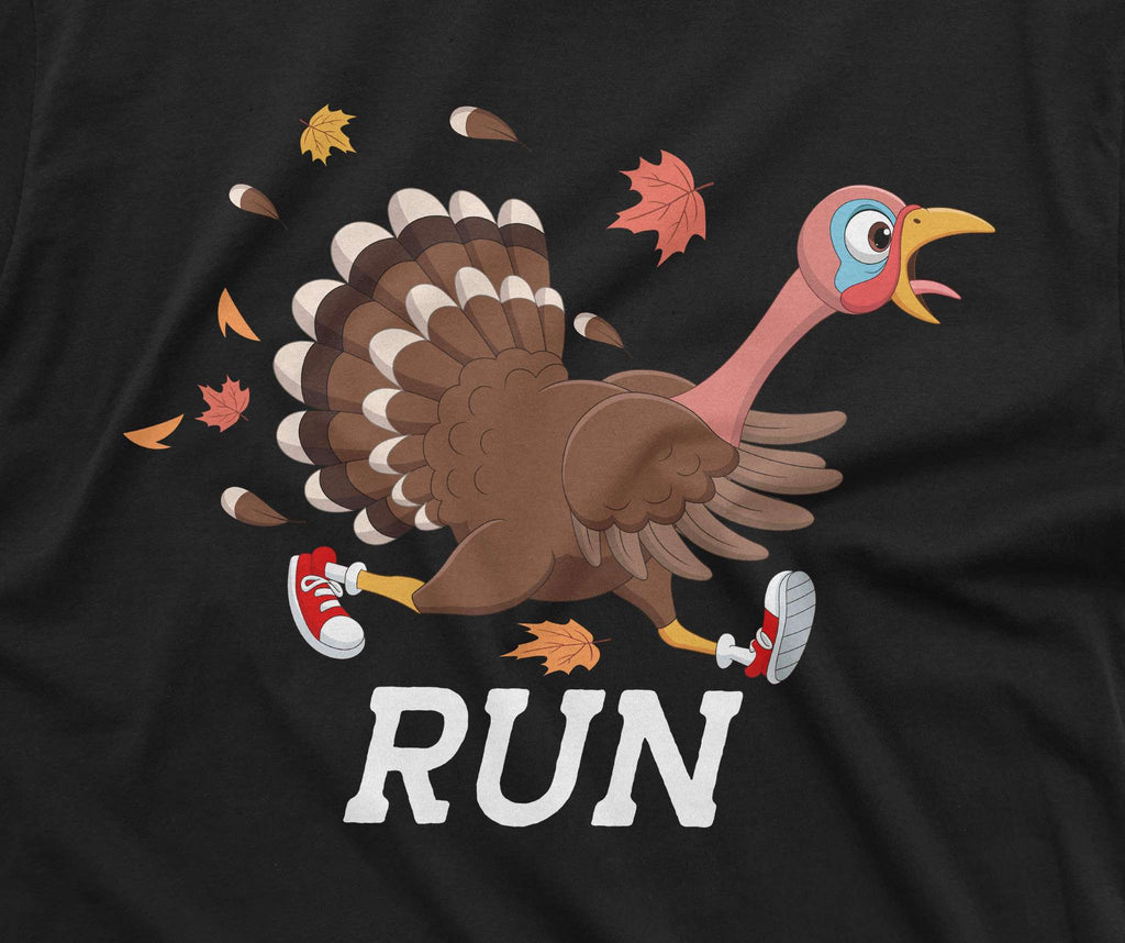 Thanksgiving funny shirt turkey running t-shirt run dinner product image 2