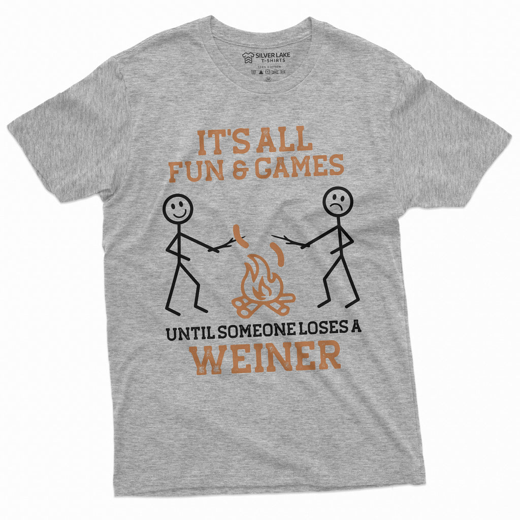 Men's Funny Camping Outdoors T-shirt BBQ Grilling Wiener product image 10