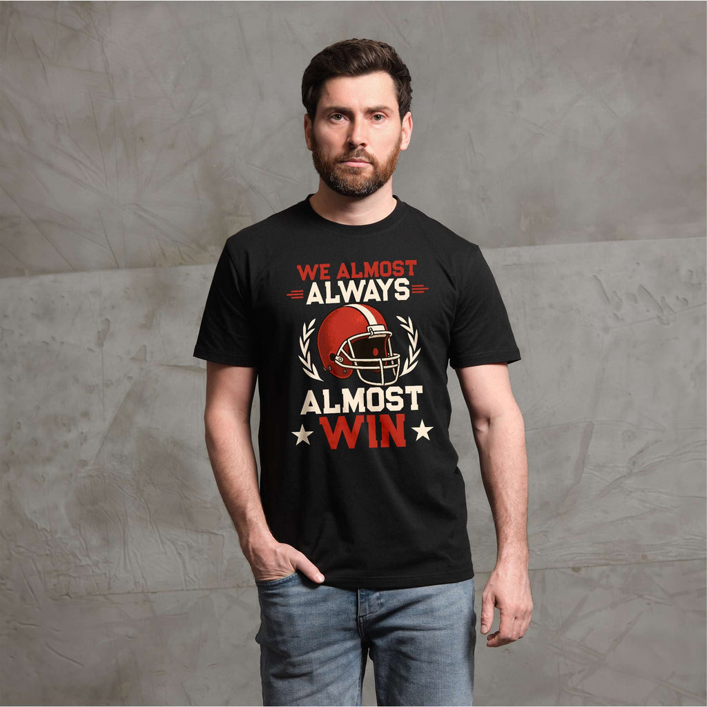 Men's Funny We almost always win sports football T-shirt product image 2