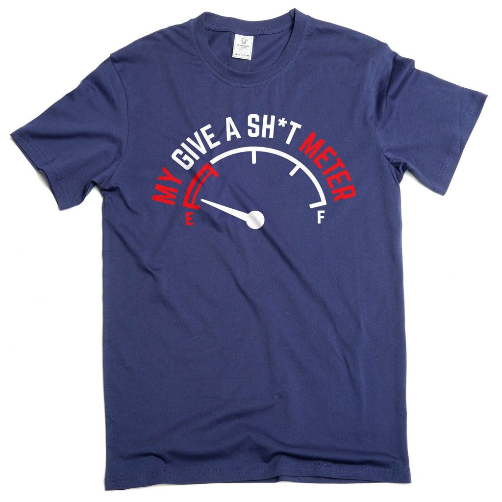 Men's sarcastic my give a shit meter T-shirt adult humor product image 3