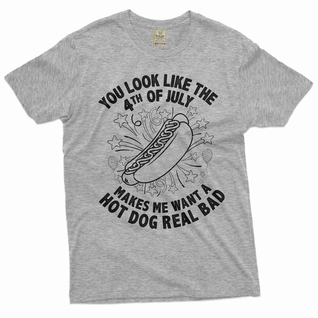 Men's Funny 4th of July Hot Dog T-shirt Fourth patriotic product image 5