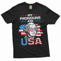 Men's my pronouns are USA Funny patriotic T-shirt product image 1