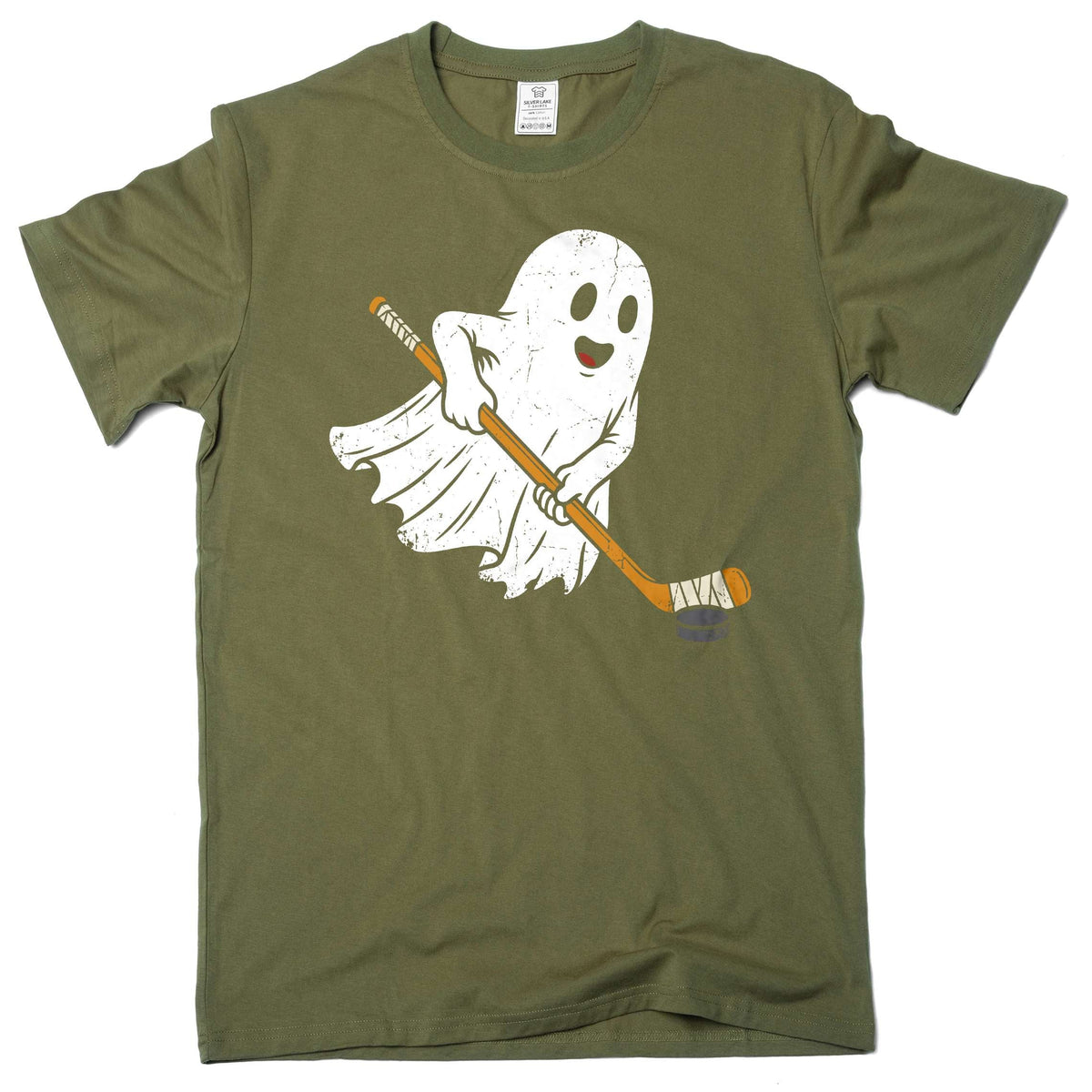 Ghost Hockey Shirt Funny Halloween Ice Player Puck Sports product image 4