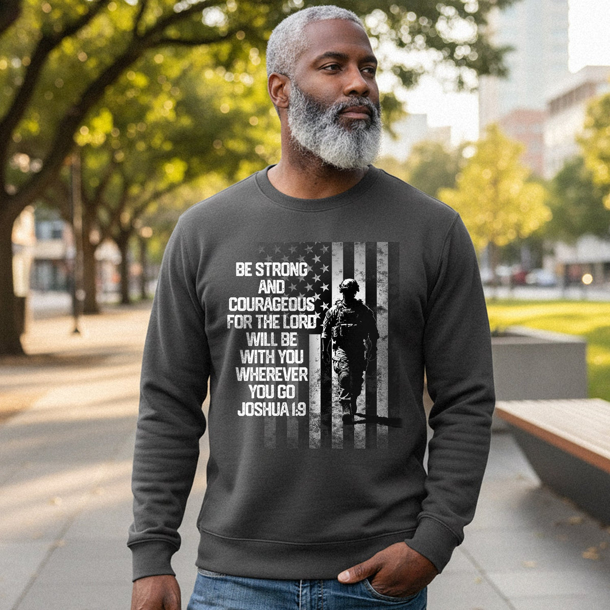 Be Strong and Courageous for the Lord Sweatshirt product image 4