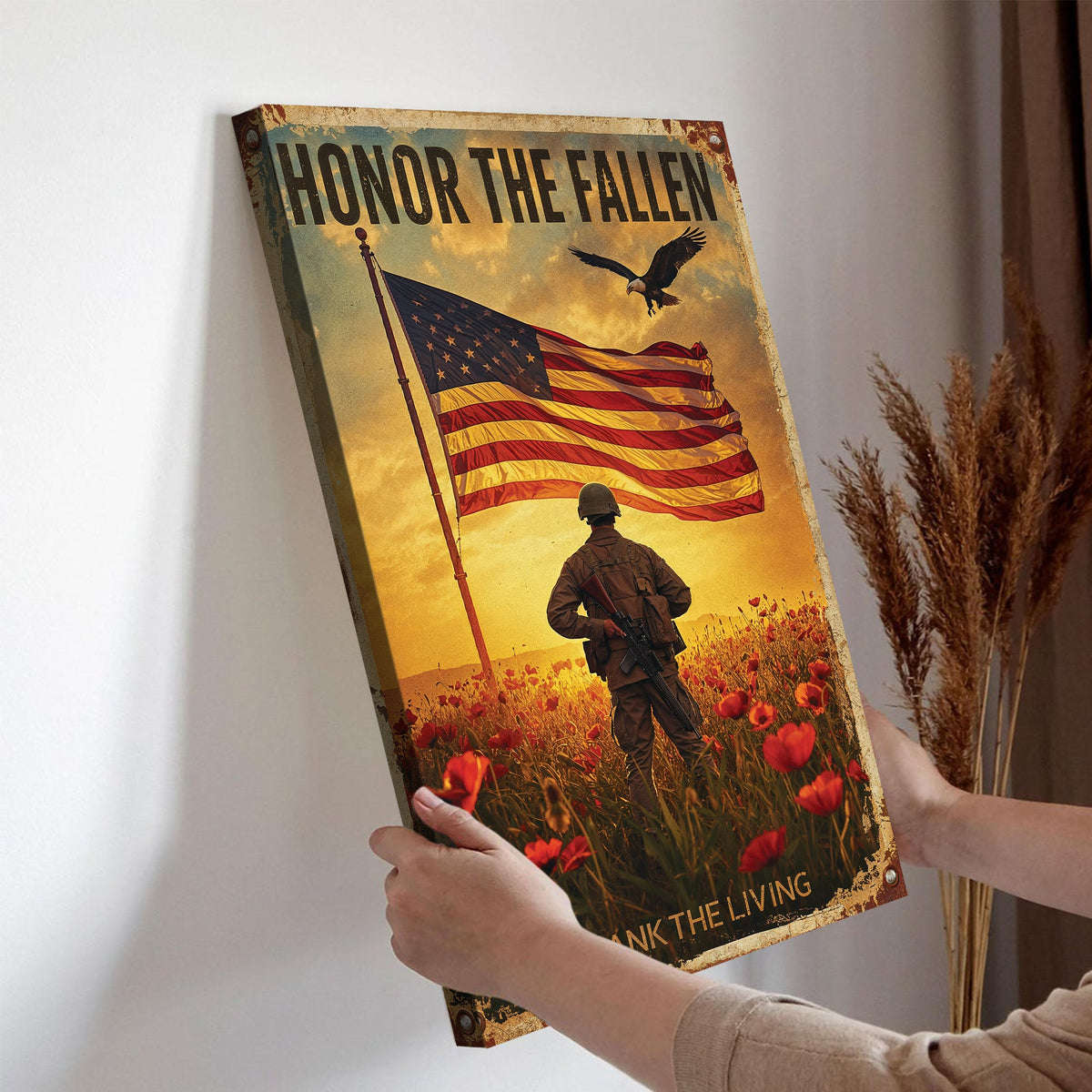 Honor the Fallen, Veteran Tribute Canvas