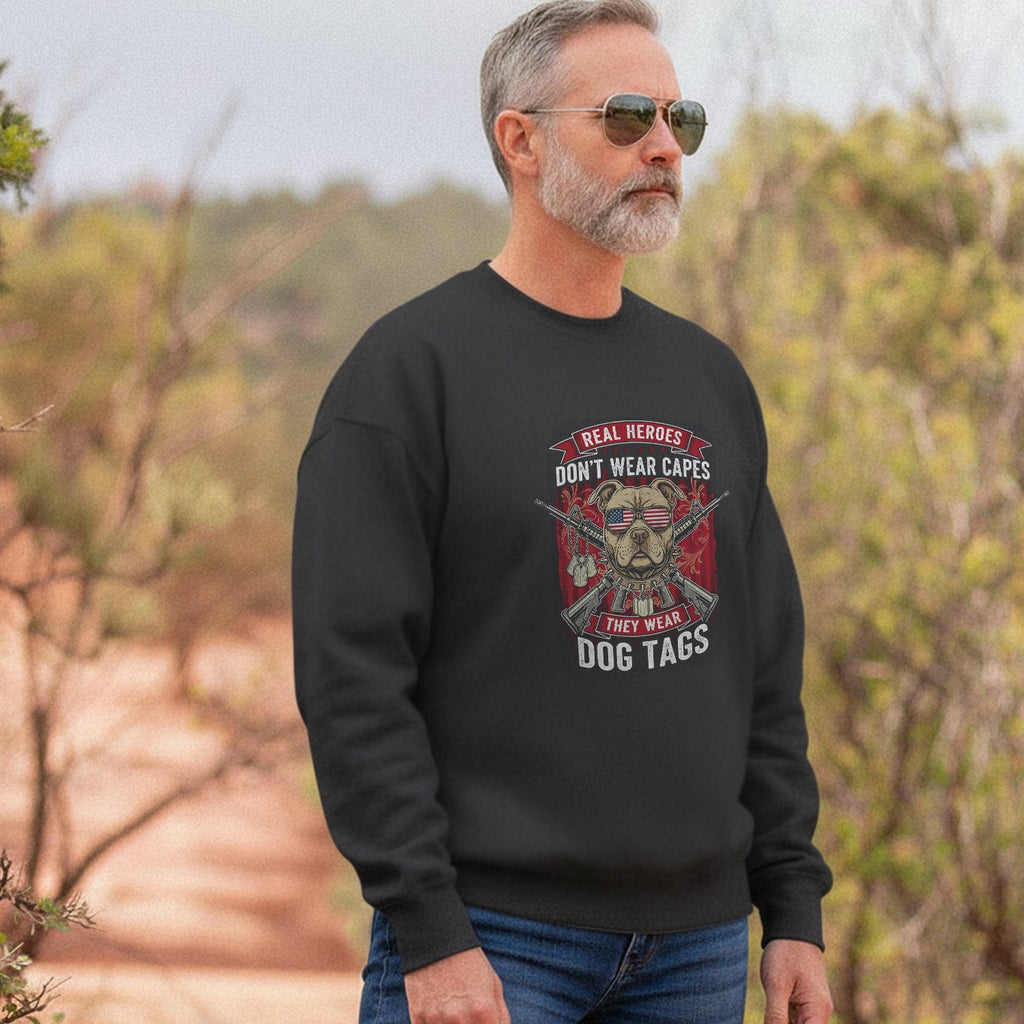Real Heroes Dont Wear Capes They Sweatshirt product image 5