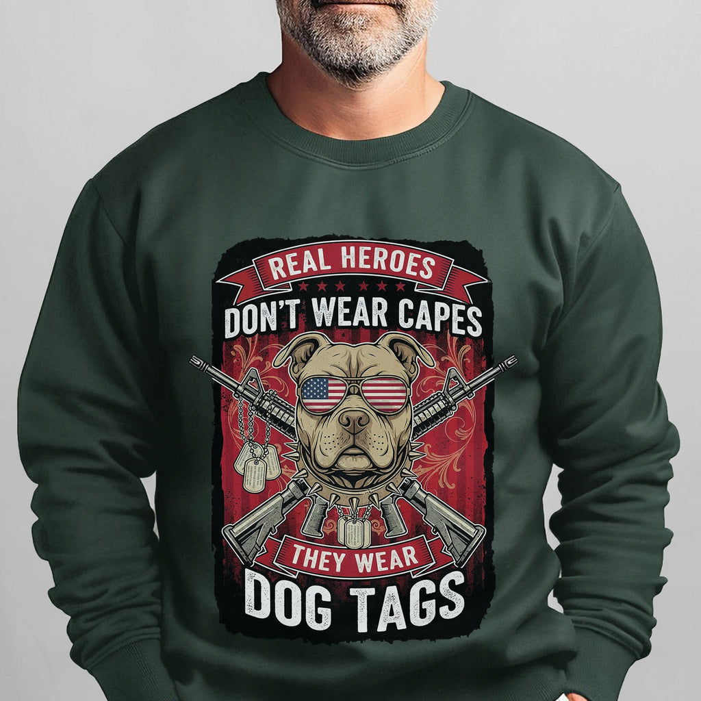 Real Heroes Dont Wear Capes They Sweatshirt product image 11
