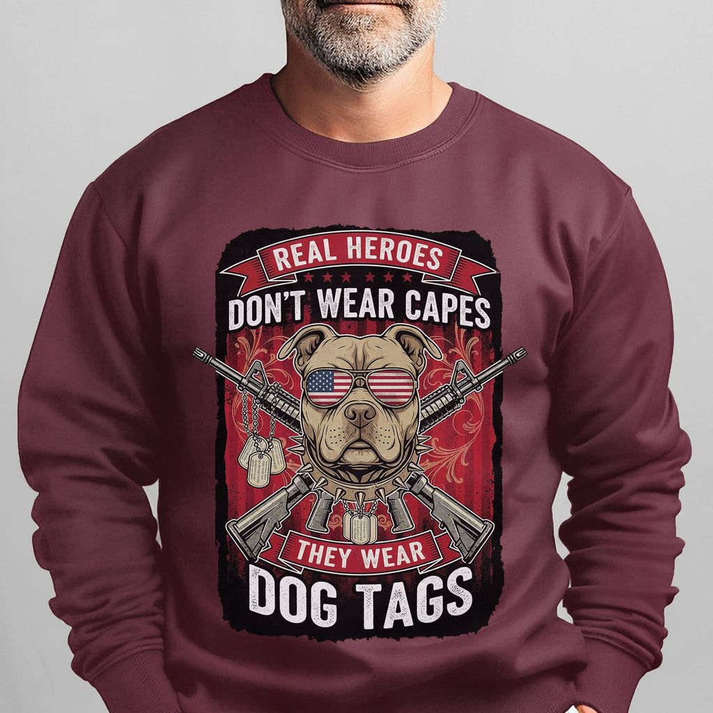 Real Heroes Dont Wear Capes They Sweatshirt product image 14