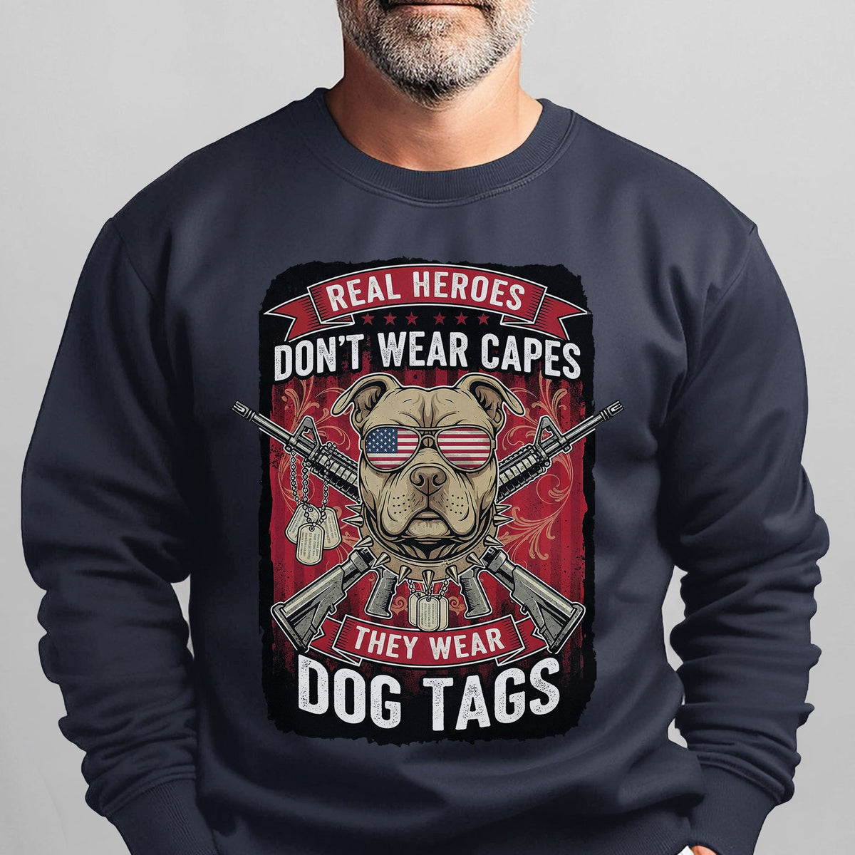 Real Heroes Dont Wear Capes They Sweatshirt product image 8