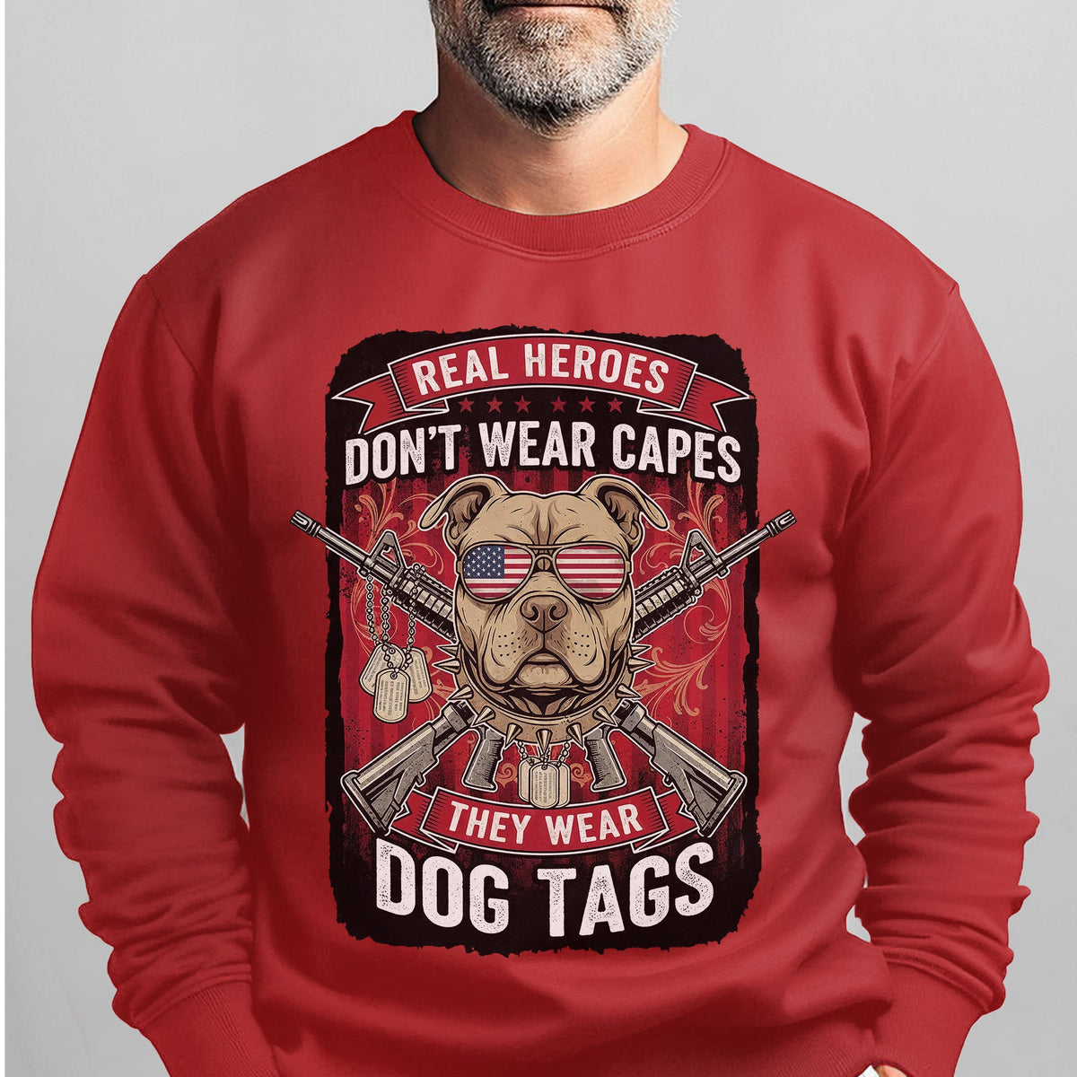 Real Heroes Dont Wear Capes They Sweatshirt product image 12