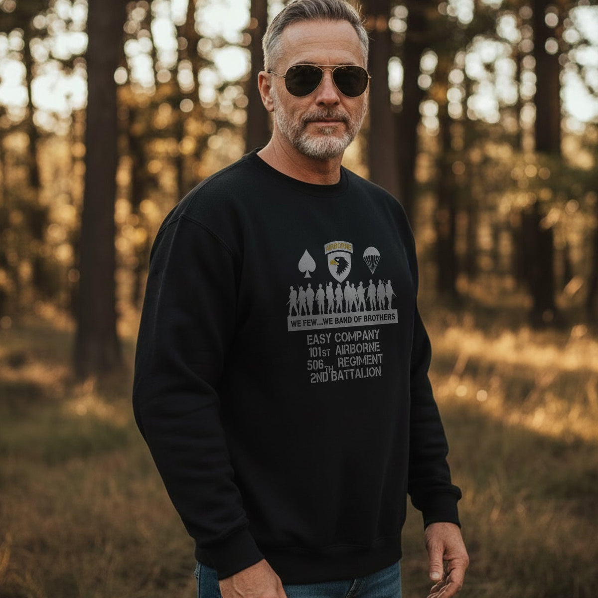 Airborne We Few We Band of Brothers Sweatshirt product image 3