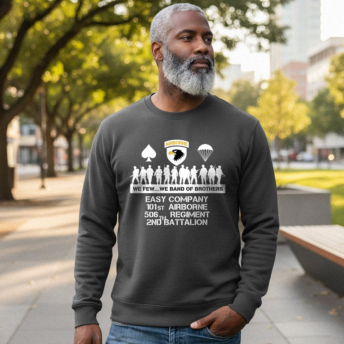 Airborne We Few We Band of Brothers Sweatshirt product image 6