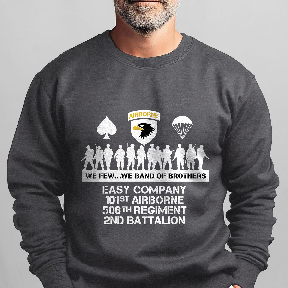 Airborne We Few We Band of Brothers Sweatshirt product image 9