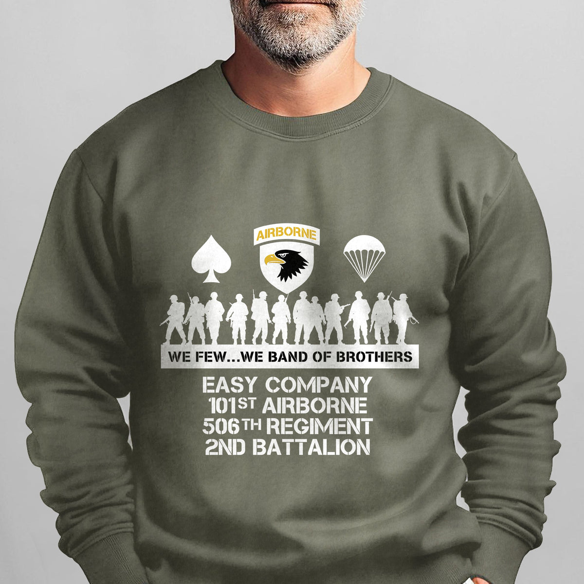 Airborne We Few We Band of Brothers Sweatshirt product image 12