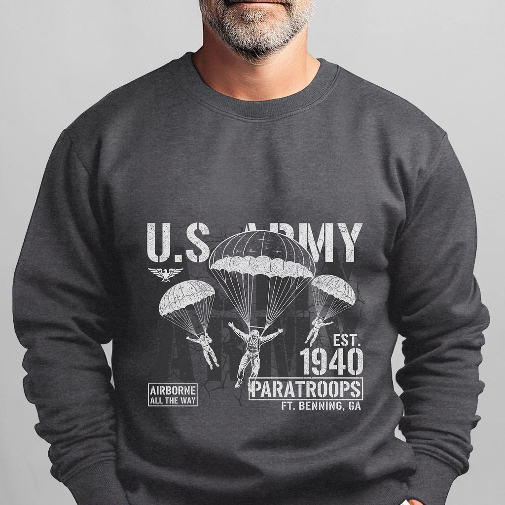 US Army Airborne All the Way Est 1940 Sweatshirt product image 7