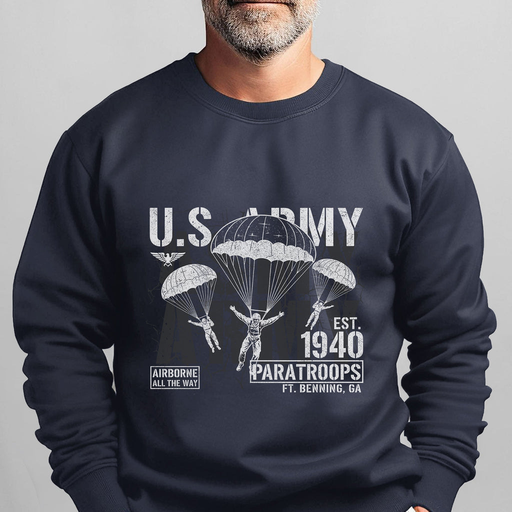 US Army Airborne All the Way Est 1940 Sweatshirt product image 8