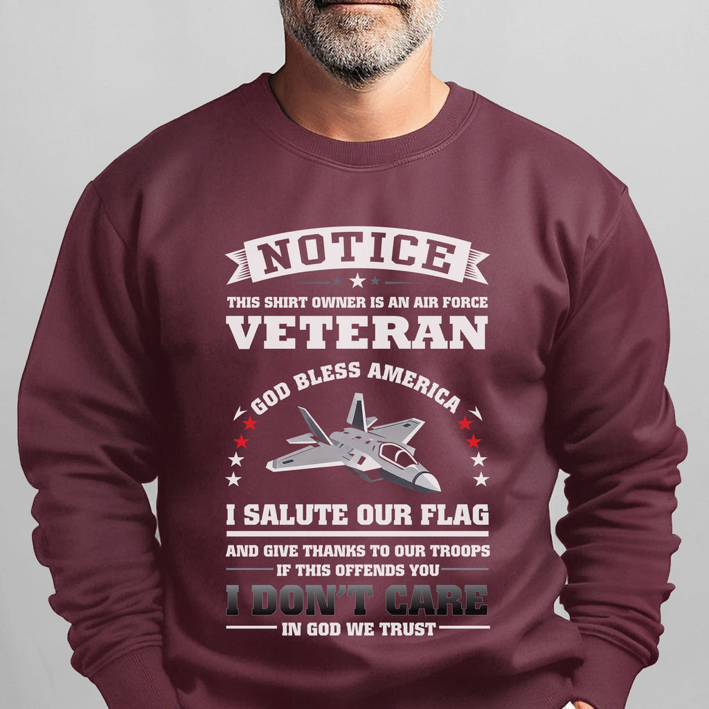 Air Force Veteran God Bless America I Salute the Flag Thank product image 14