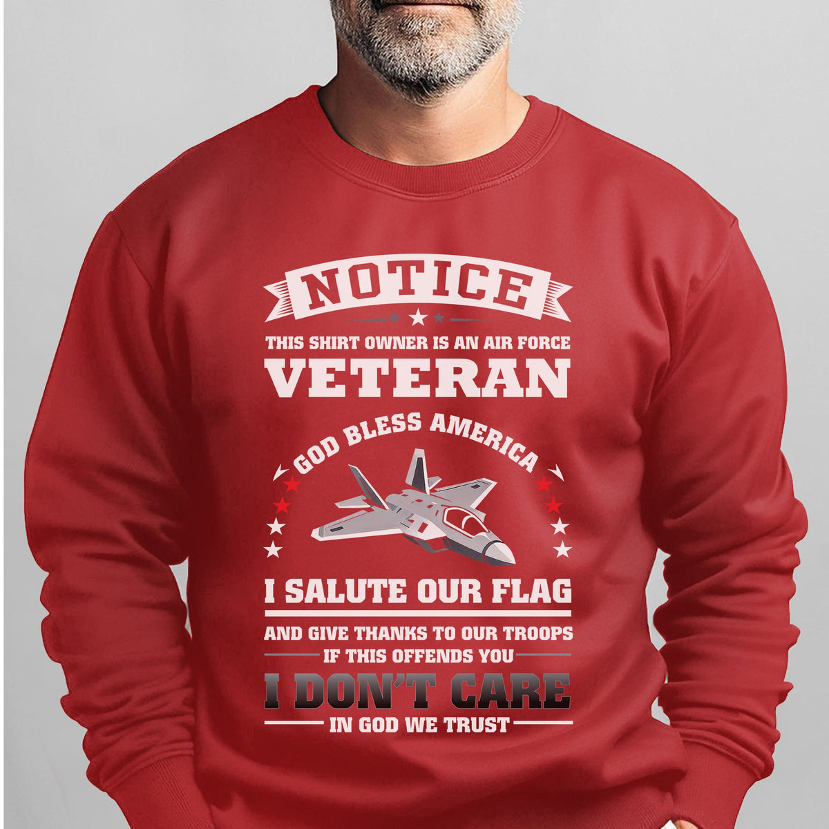 Air Force Veteran God Bless America I Salute the Flag Thank product image 12