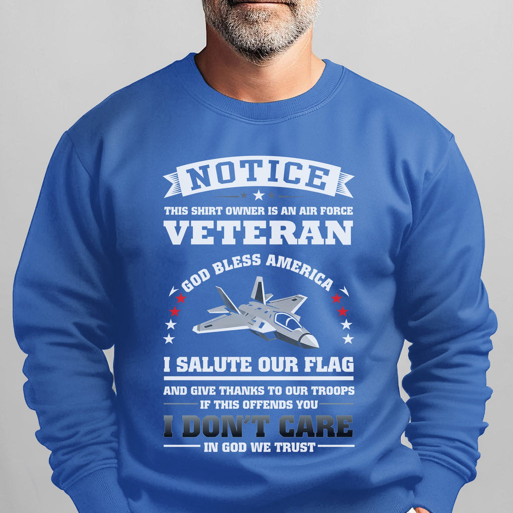 Air Force Veteran God Bless America I Salute the Flag Thank product image 13