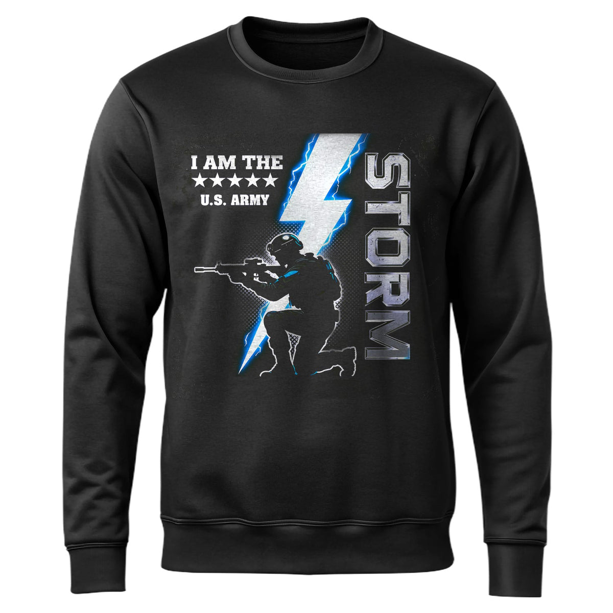 I Am the Storm US Army Military Sweatshirt product image 1