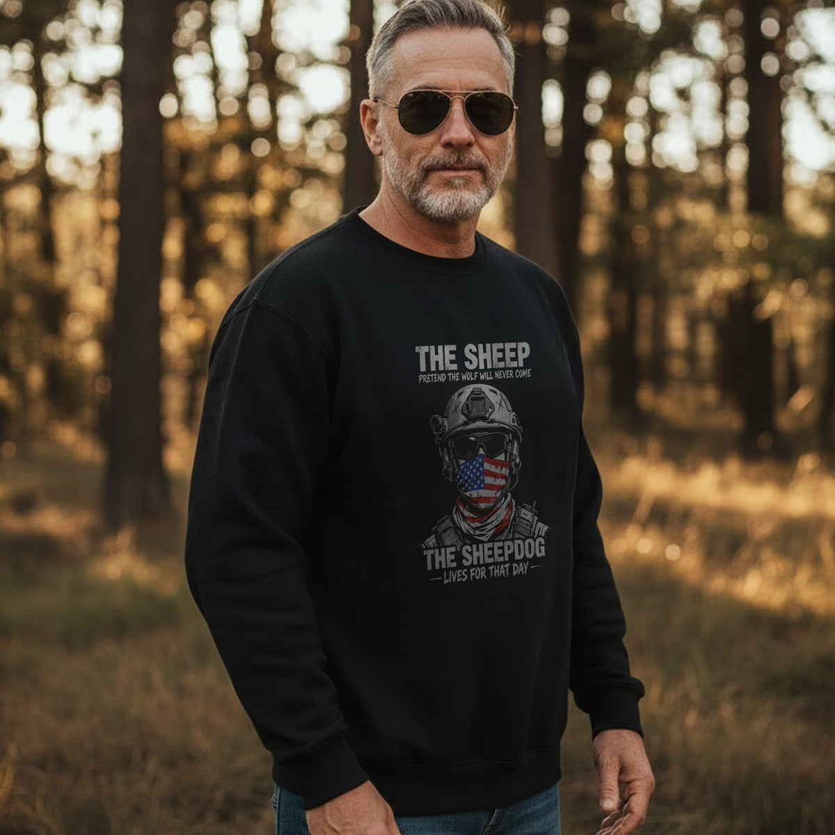 The Sheep Pretend Wolf Will Never Sweatshirt product image 3