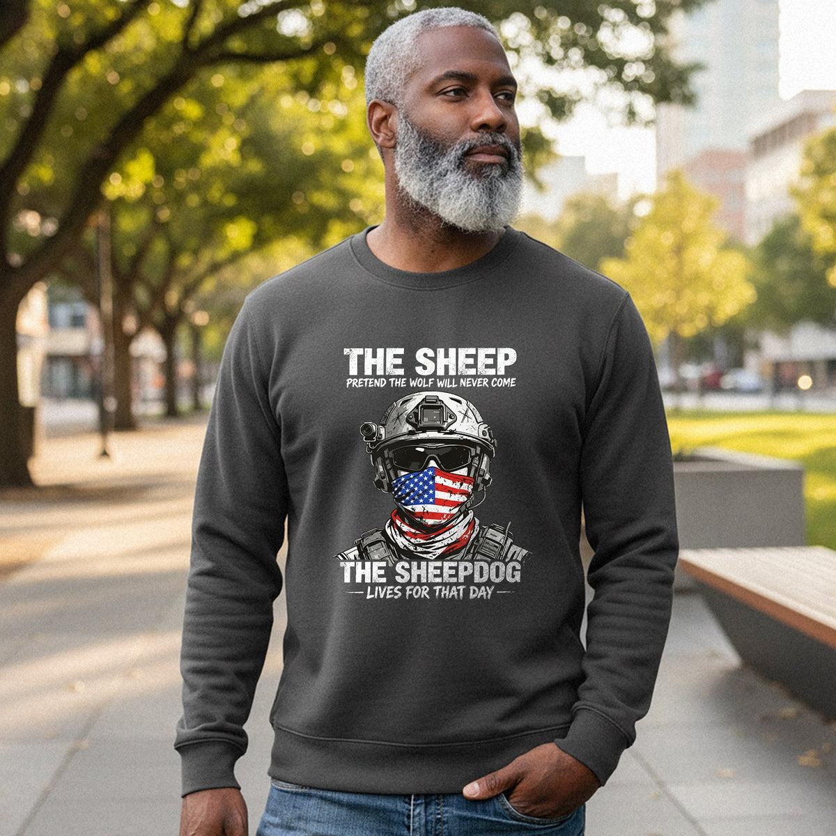 The Sheep Pretend Wolf Will Never Sweatshirt product image 4