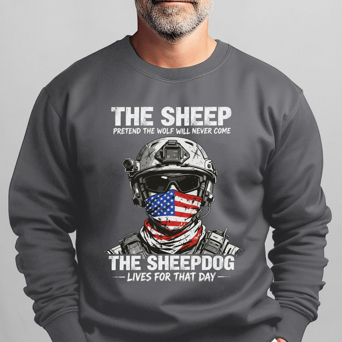 The Sheep Pretend Wolf Will Never Sweatshirt product image 9