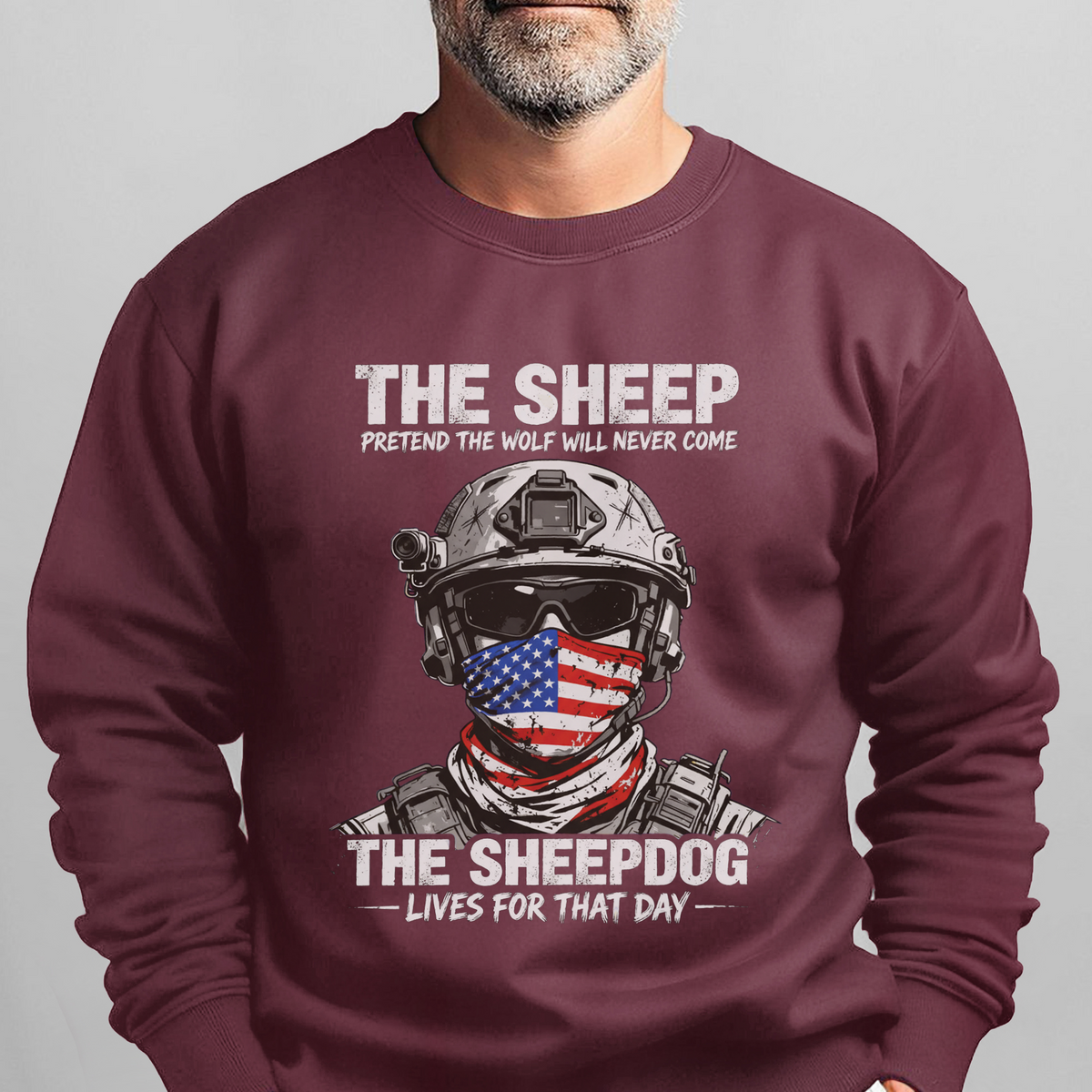 The Sheep Pretend Wolf Will Never Sweatshirt product image 14