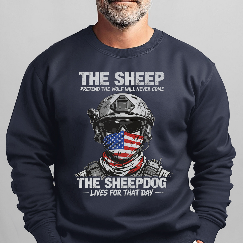 The Sheep Pretend Wolf Will Never Sweatshirt product image 8