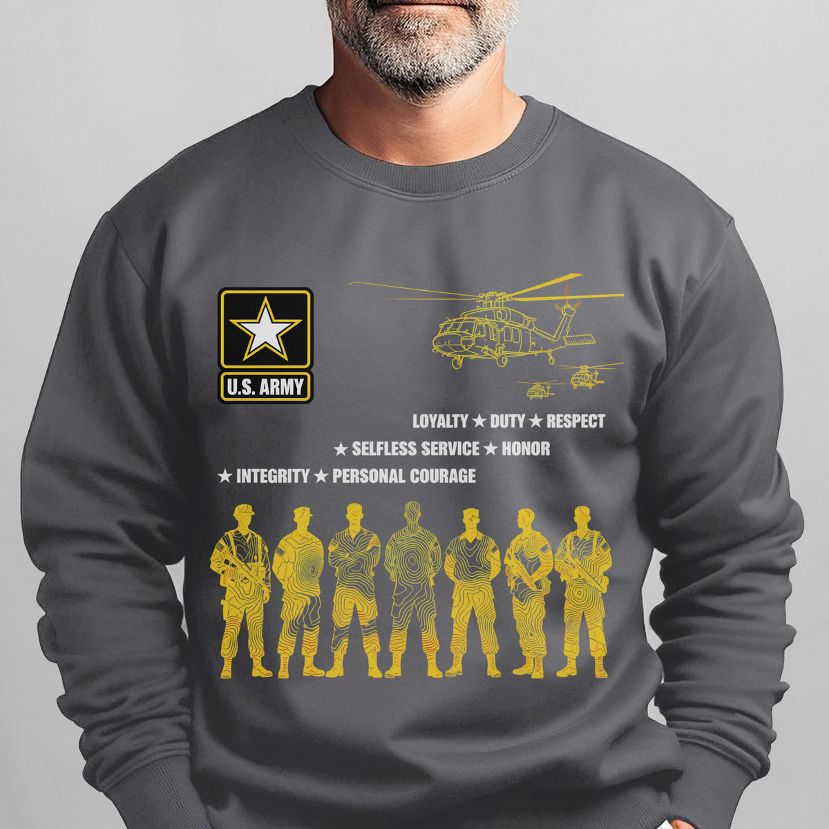 US Army Loyalty Duty Respect Selfless Sweatshirt product image 9