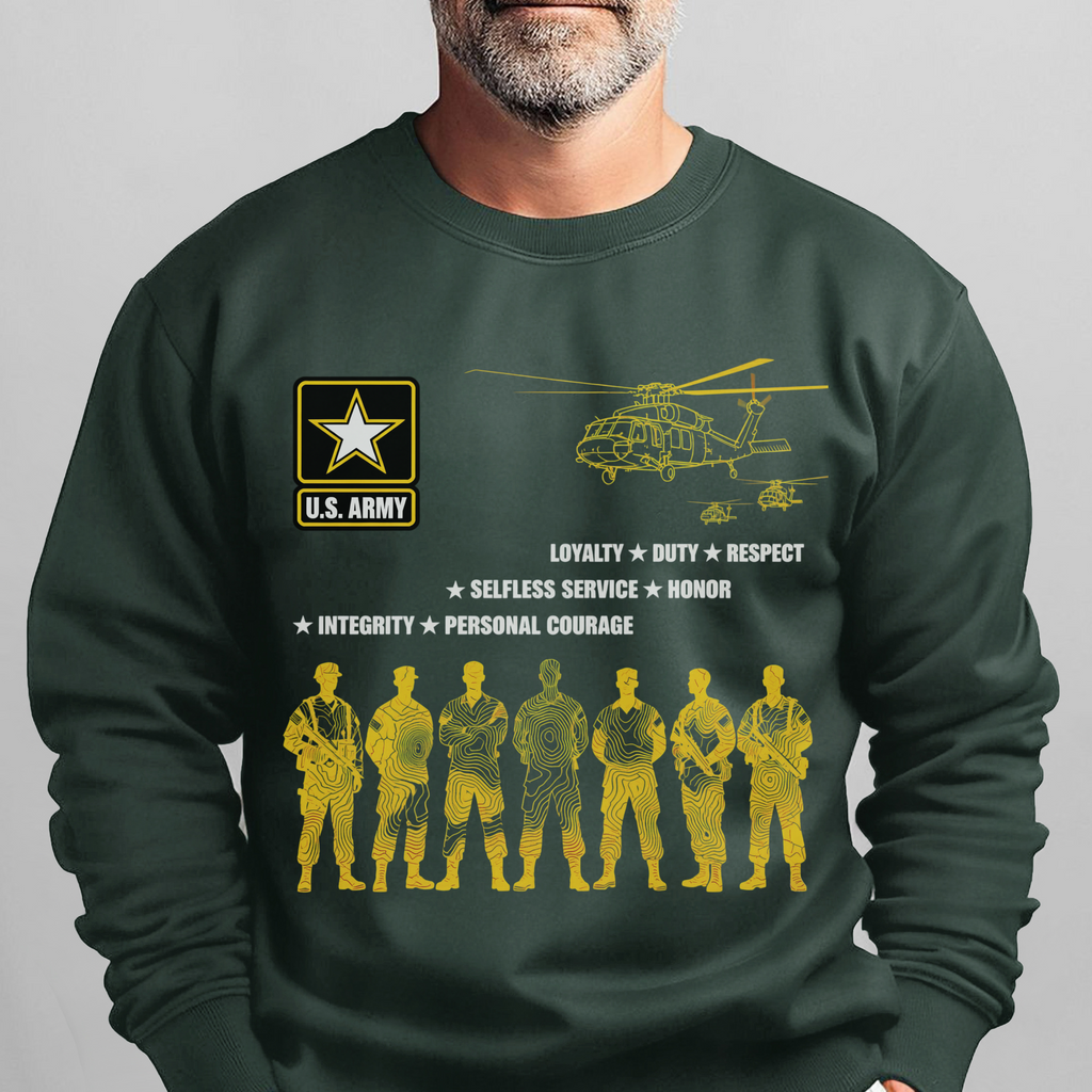 US Army Loyalty Duty Respect Selfless Sweatshirt product image 11
