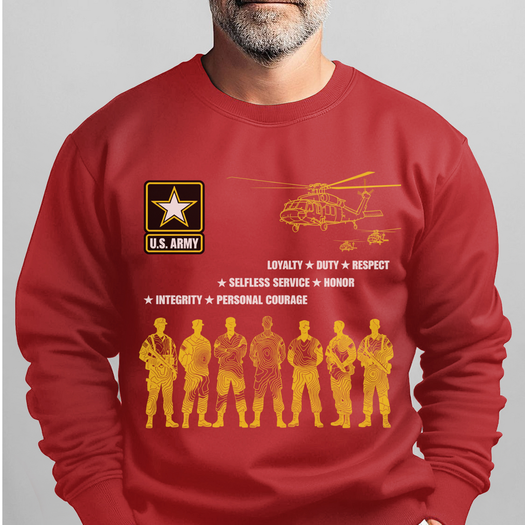US Army Loyalty Duty Respect Selfless Sweatshirt product image 12