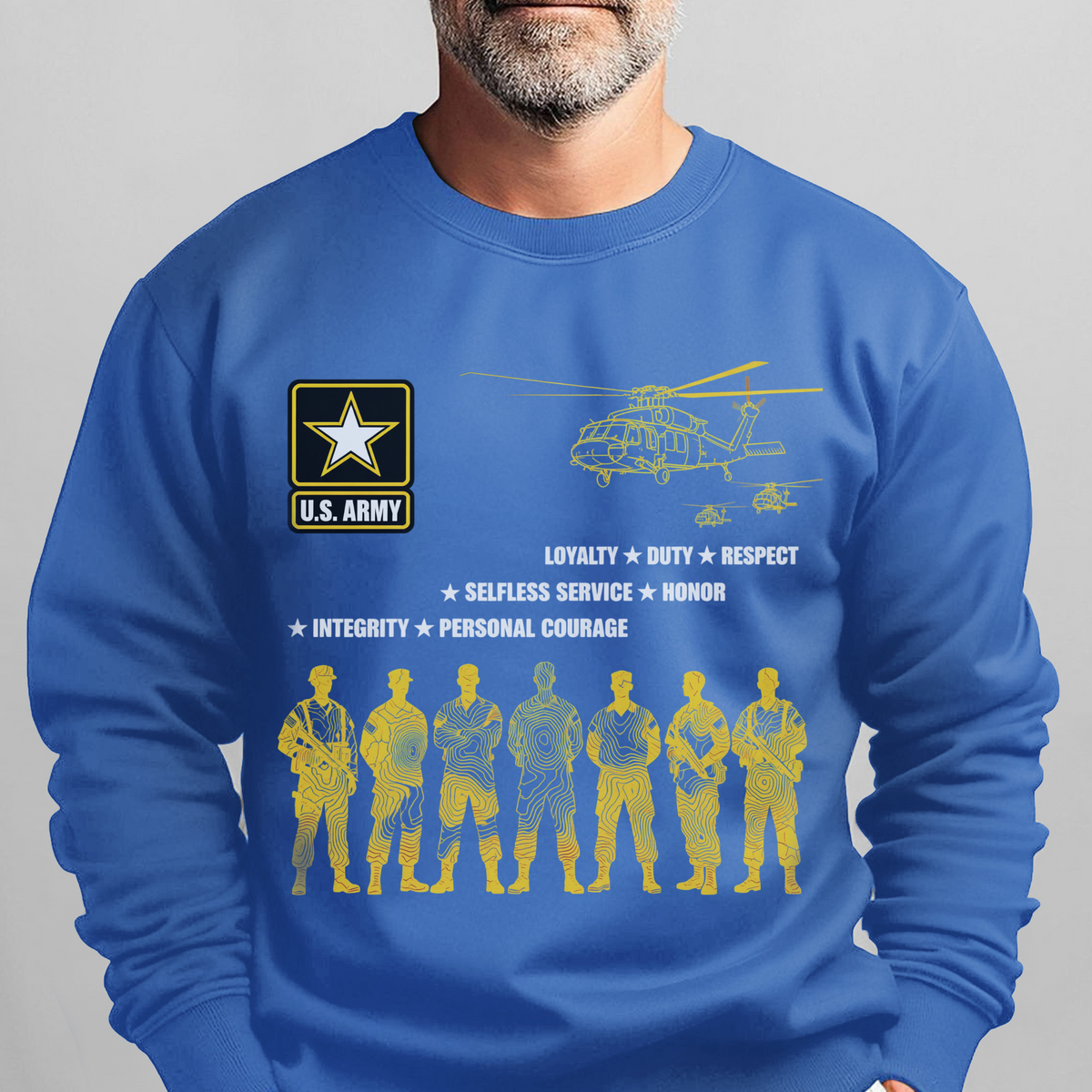 US Army Loyalty Duty Respect Selfless Sweatshirt product image 13