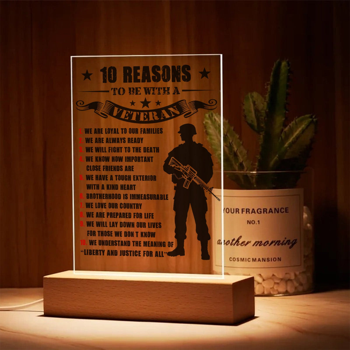 Veteran Pride Led Night Light