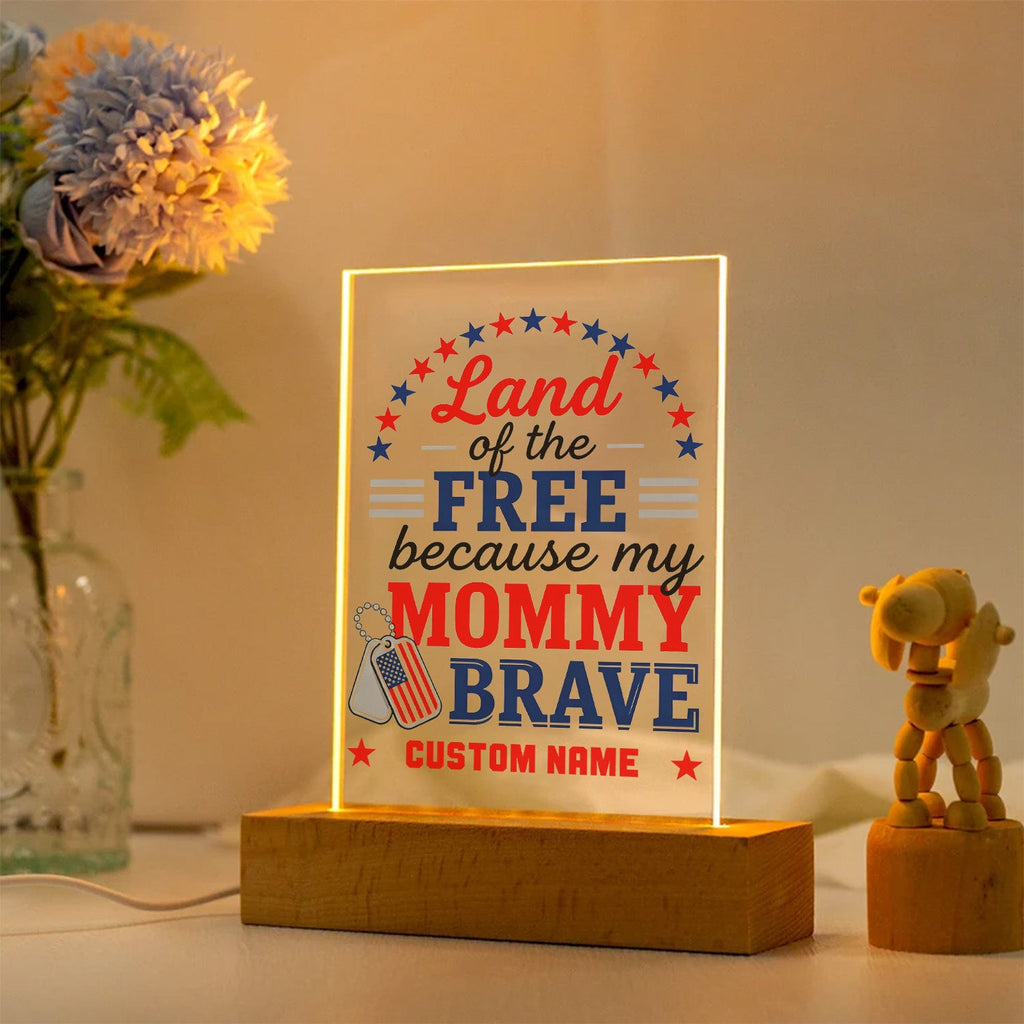 Brave Mommy's Love Personalized LED Night Light