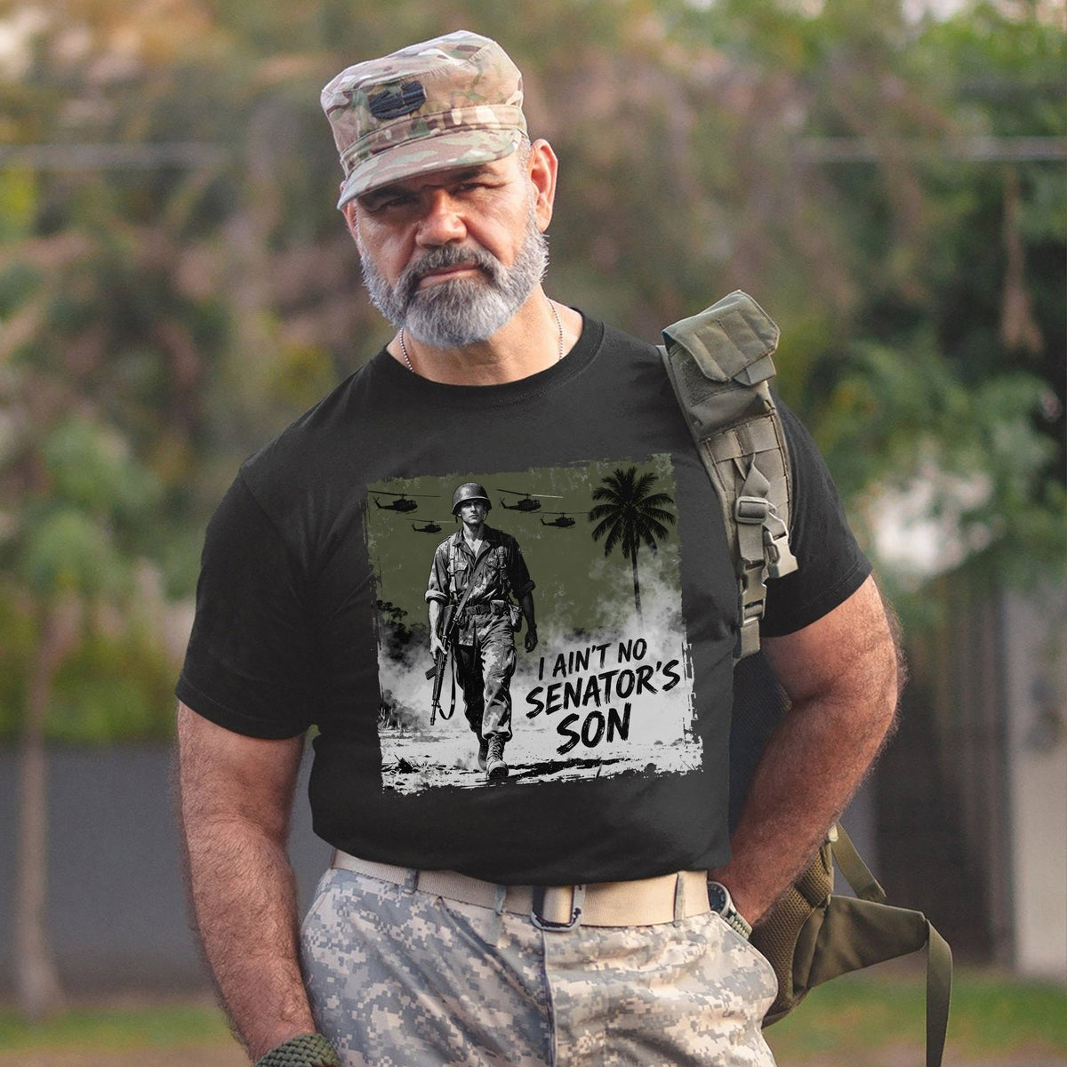 I Aint No Senators Son Military Patriotic T-Shirt product image 6